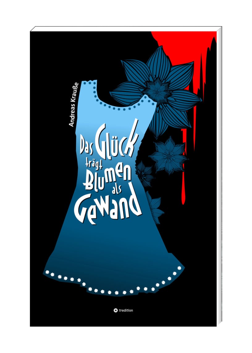 Das Glück trägt Blumen als Gewand